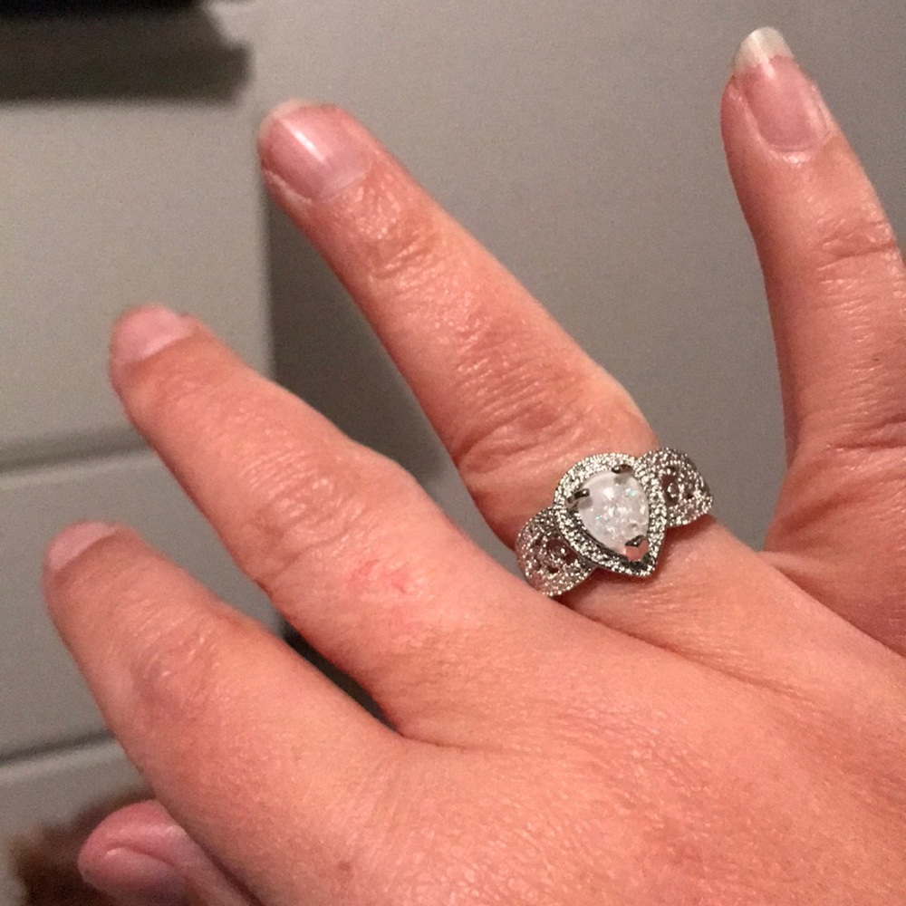 Gorgeous synthetic opal ring!